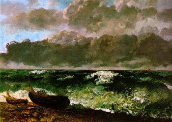 Gustave Courbet : The Stormy Sea (The Wave)